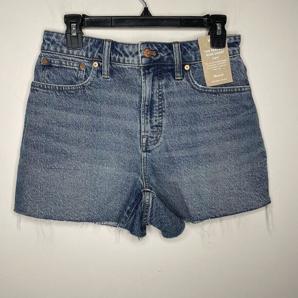 MADEWELL Perfect Jean Shorts Women 28 Curvy NEW Raw Hem Stretch NO739 - Picture 4 of 16